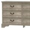 Homeroots 47in Light Gray Solid Wood Console Accent Cabinet With Six Drawers 712214 - alternate 3