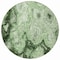 Homeroots 8' Artichoke Green And Emerald Round Abstract Washable Indoor Outdoor Area Rug 577153 - alternate 3