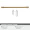 Amerock Riva 8-13/16 inch 224mm Center-to-Center Champagne Bronze Cabinet Pull BP55489CZ - alternate 3
