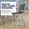 Flash Furniture Plastic Stacking School Chairs with 12 in Seat Height in Soft Gray, 2PK 2-YU-YCX-001-SFTGY-GG - alternate 7