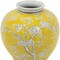 Homeroots 9" Yellow And White Chinoiserie Floral Porcelain Table Vase 574266 - alternate 3
