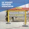 Us Weight Heavy Duty Yellow Premium Steel Stanchion with 7.5-Foot Chevron Retractable Belt, 2PK U2104CAU2 - alternate 3