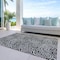Homeroots 5' X 8' Black And Ivory Abstract Washable Indoor Outdoor Area Rug 599689 - alternate 4