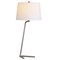 Homeroots 28" Silver Metal Table Lamp With White Drum Shade 524274 - alternate 2
