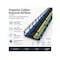 Kable Kontrol Wire Mesh Cable Tray - 12 in W x 2 in D x 10 in L - Black Coated, 60PK KK-12X2X10-BK-60 - alternate 2