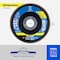Pferd 4-1/2'' Flap Disc, 7/8'' Arbor, 60 Grit, Z START STEELOX, Type 27, Flat, Zirconia 63916 - alternate 4