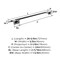 Amerock Esquire Polished Nickel/Black Bronze Contemporary 24 in 610 mm Towel Bar BH26615PNBBR - alternate 3