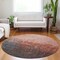 Homeroots 8' Blush And Dark Gray Round Ombre Washable Indoor Outdoor Area Rug 602889 - alternate 4