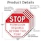 Signmission Stop Permission Required Beyond Thi, 10 inch X 10 inch, Aluminum Metal Signs, 5PK OC-A-5Pack-10-293 - alternate 4