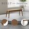 Alaterre Furniture Calais Dining Mid Century Modern 46" Solid Wood Dining Bench Entryway Bench w/ Minimalist Design ANCA0390 - alternate 6