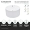 Kingston Brass 45-Inch Acrylic Round Double Ended Freestanding Tub with Overflow/Drain Assembly VTRO454523M8 - alternate 6