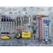 Triton Products 30 pc LocHook Assortment & Hanging Bin System W/ (2) 18" W x 36" H Gray Steel Square Hole Pegboards LB18-GKit - alternate 6