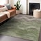 Homeroots 5' X 8' Green And Taupe Abstract Washable Indoor Outdoor Area Rug 618167 - alternate 6