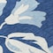 Homeroots 10' X 14' Navy Blue Denim Blue And Ivory Floral Washable Indoor Outdoor Area Rug 589559 - alternate 3
