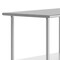 Flash Furniture Reese 24x72 Portable Work Table, SS Top Shelf, Galvanized Steel Undershelf, 4 Casters w/2 Locking NH-WT-2472-CAS-GG - alternate 3