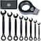 Klein Tools Ratcheting Wrench ST, 90-Tooth, Metric, 8PC 69408MG - alternate 1