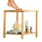 Lavish Home Corner Shower Bench Water Resistant Shower Stool for Inside Shower, Bathroom, or Sauna Foot Rest ST-BATH8-NT - alternate 6