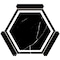 Apollo Tile Aureole 8.66 in. x 9.84 in. Matte Black and White Porcelain Hexagon Wall and Floor Tile (8.07 sq ft/case) - 18 Sheets APLENC88NITA - alternate 1
