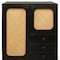 Homeroots 32in Black Distressed Solid Wood Three Drawer Sideboard with Two Doors 606264 - alternate 4