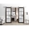 Sartodoors Sturdy Double Barn Door with Frosted Glass Planum 2132 48x80 (2* 24x80) Solid Core Modern Interior PLANUM2132DB-S-CA-48 x 80 (2* 24x80) - alternate 4