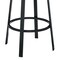 Armen Living Neura Swivel Counter or Bar Stool in Cloud Finish with White Faux Leather 840254333536 - alternate 9