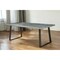 Homeroots 78" Silver And Gray Aluminum And Metal Sled Base Dining Table 318910 - alternate 3