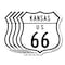 Signmission Kansas Route Marker Shield Sign Us 66, 12 inch X 12 inch, Aluminum Metal Sign, 5PK SHI-A-5Pack-12-384 - alternate 1