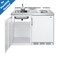 Summit 48in Wide All-In-One Kitchenette, No Plumbing Needed C48ELGLASSPUMP - alternate 4