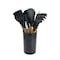 Megachef Black Silicone and Wood Cooking Utensils, Set of 12 MGSP-590 - alternate 5