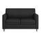 Flash Furniture HERCULES Diplomat Black LeatherSoft Loveseat with Clean Line-Stitched Frame and Chrome Legs BT-827-2-BK-CHR-GG - alternate 5
