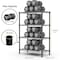 Factory 2U Wire Shelving Unit, 14inD x 24inW x 54inH, 4 Shelves, Medium Duty 250 lbs Per Shelf, Black 803967 - alternate 2