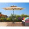Homeroots 10ft Tan Polyester Rectangular Tilt Market Patio Umbrella 485613 - alternate 2