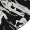 Homeroots 8' Black And Gray Round Abstract Washable Indoor Outdoor Area Rug 600068 - alternate 4