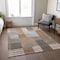 Homeroots 3' X 5' Chocolate And Gray Striped Washable Indoor Outdoor Area Rug 581701 - alternate 5