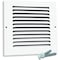 Sierra Grates 8 in. H X 8 in. W Return Air Grille, 1-Way 45 Degree Louvered, Steel, White RG808 - alternate 1
