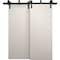 Sartodoors Sliding Closet Barn Bypass Doors 36 x 80 inches, Ego 5005 Painted White Oak, Modern 6.6ft Rails Ha EGO5005BBB-PWO-36 - alternate 1