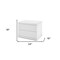 Homeroots 18" White Wood Two Drawer Nightstand 370736 - alternate 4