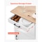 Vevor 43.7 in Kitchen Island Cart with Storage Mobile Storage Island 2 Drawers SR191276 - alternate 4