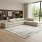 Homeroots Khaki Linen Blend Modular L Shaped Six Piece Corner Sectional 714558 - alternate 3