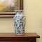 Homeroots 24" Blue And White Chinoiserie Porcelain Urn Table Vase 565453 - alternate 6