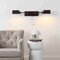 Jonathan Y Arlo 54" 2-Light Farmhouse Industrial Double Swing Arm Iron LED Wall Sconce w/Pull-Chain USB Chargin JYL6016A - alternate 9