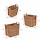 Happimess Clara Hand-Woven Hyacinth Rectangle Storage Floor Baskets with Handles, Natural (Set of 3), 3PK BSK2001A-3SET - alternate 2