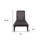 Homeroots 75" Brown Heavy Duty Plastic Outdoor Stacking Chaise Lounge 565260 - alternate 4