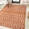Jonathan Y Ourika Moroccan Geometric Textured Weave Orange/Cream 3 ft. x 5 ft. Indoor/Outdoor Area Rug SMB108P-3 - alternate 3