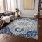 Homeroots 8' X 10' Navy Blue Ivory And Gray Oriental Washable Indoor Outdoor Area Rug 596641 - alternate 8
