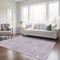 Homeroots 8' X 10' Lavender And Ivory Geometric Washable Indoor Outdoor Area Rug 612884 - alternate 5