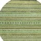 Homeroots 8' Artichoke Green And Taupe Round Striped Washable Indoor Outdoor Area Rug 615316 - alternate 3