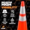 Xpose Safety 36 Inch Orange Traffic Cones Heavy Duty 12lb with 6in and 4in Collars, DOT Approved, 48PK AOTC36-64-12L-48-X - alternate 5