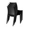 Niche Terrace Plastic Indoor/Outdoor Stacking Chair, for Patio, Cafe, Breakroom, Dining, Black, 4PK 4100BK4PK - alternate 6