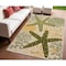 Homeroots 4' X 6' Green And Yellow Starfish Indoor Outdoor Area Rug 548157 - alternate 4